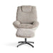 Amore Accent Chair + Ottoman -Beige Pan Home