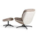 Amore Accent Chair + Ottoman - Brown Pan Home