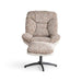 Amore Accent Chair + Ottoman - Brown Pan Home