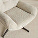 Amore Accent Chair With Ottoman - Beige Pan Home