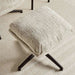 Amore Accent Chair With Ottoman - Beige Pan Home