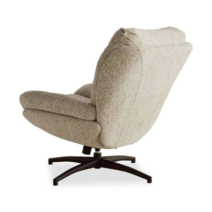 Amore Accent Chair With Ottoman - Beige Pan Home