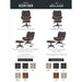 Amore Accent Chair With Ottoman - Dark Brown Pan Home