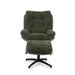 Amore Accent Chair With Ottoman - Green Pan Home