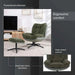 Amore Accent Chair With Ottoman - Green Pan Home