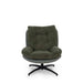 Amore Accent Chair With Ottoman - Green Pan Home