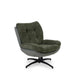 Amore Accent Chair With Ottoman - Green Pan Home