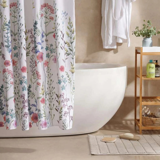 Amy Printed Shower Curtain 180X180Cm-Purple Pan Home