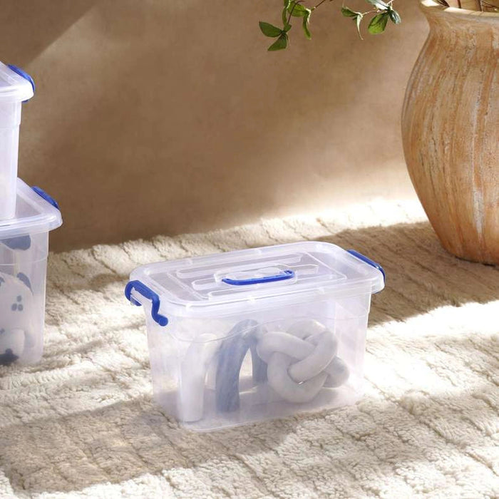 Amy Storage Box With Lid 6.5L - Clear Pan Home