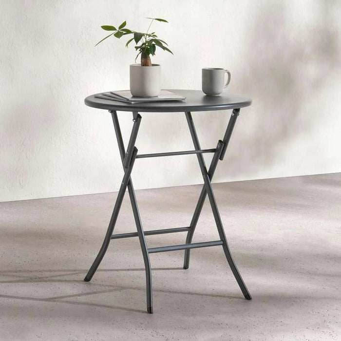Anca Outdoor Steel Folding Table - Grey Pan Home