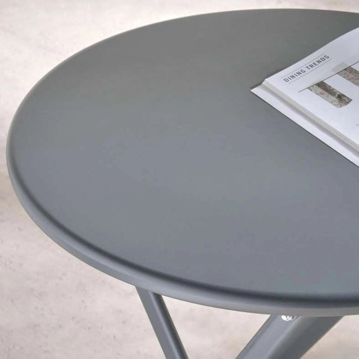 Anca Outdoor Steel Folding Table - Grey Pan Home
