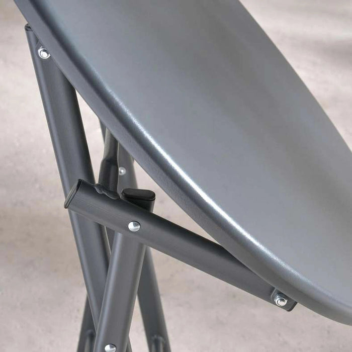 Anca Outdoor Steel Folding Table - Grey Pan Home