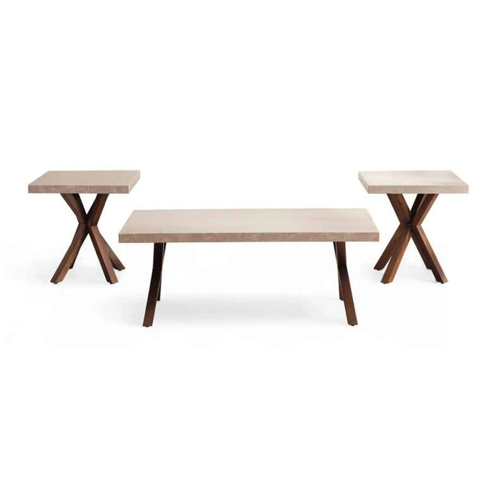 Anchor Coffee Table 2 End Table Set - Natural
