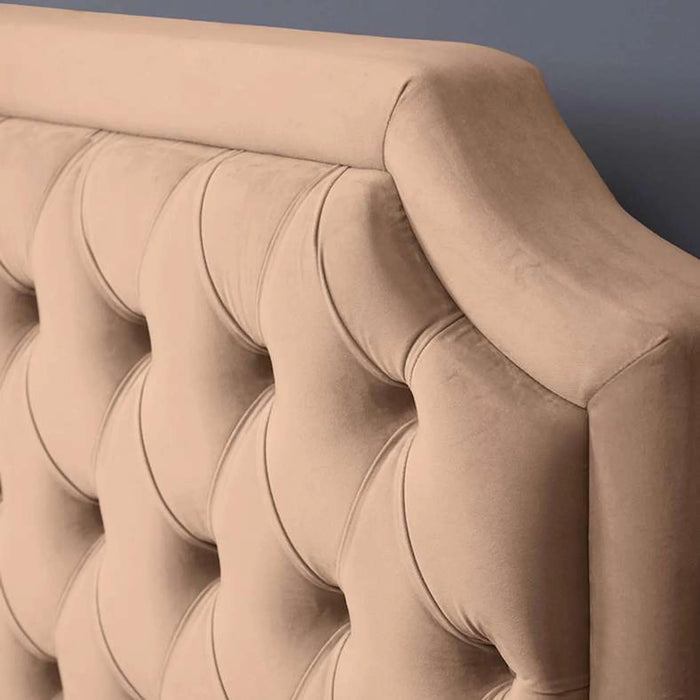 Andromeda Headboard Velvet Gold L-120 : H-125 Cm