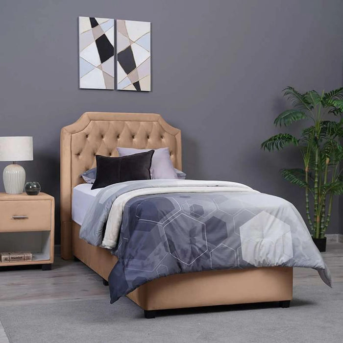 Andromeda Headboard Velvet Gold L-120 : H-125 Cm