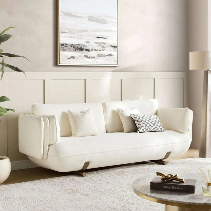 Anetta 3 Seater Sofa - White