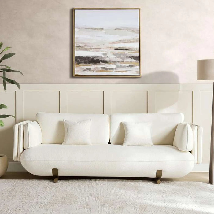 Anetta 3 Seater Sofa - White