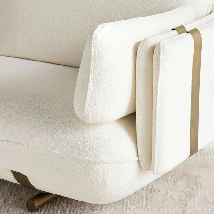 Anetta 3 Seater Sofa - White