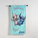 Angel And Stitch Cotton Beach Towel 70X140 -Blue Pan Home
