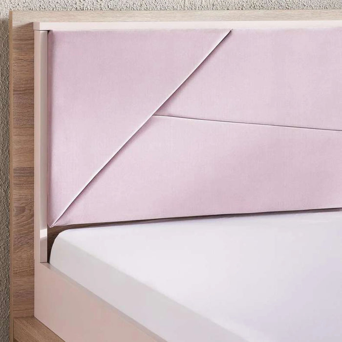 Angel Kids Single Bed 120X200 - Pink And Oak