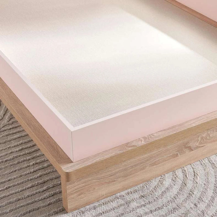 Angel Kids Single Bed 120X200 - Pink And Oak