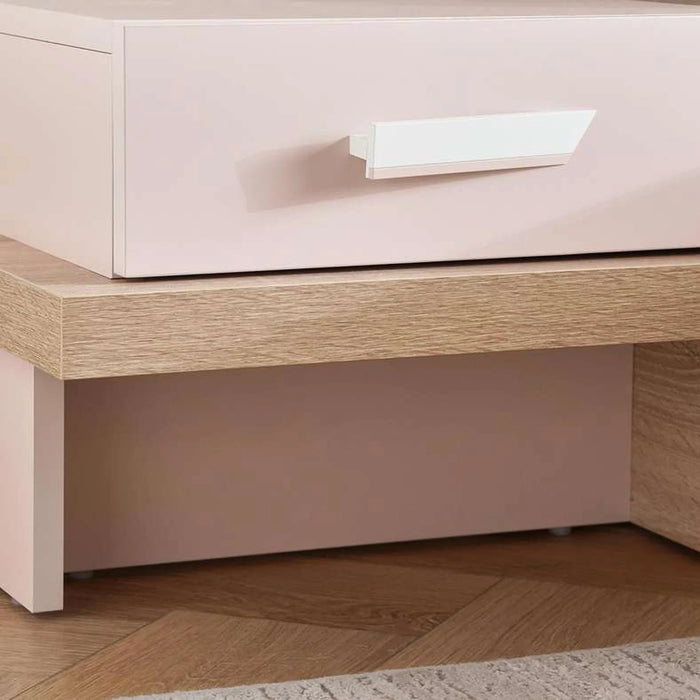 Angel Nightstand - Pink And Oak