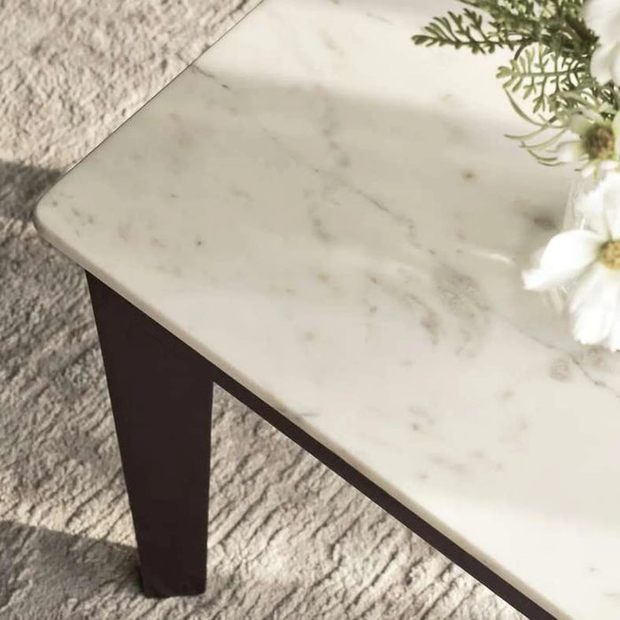 Ankara V1 Coffee Table Marble - White & Brown