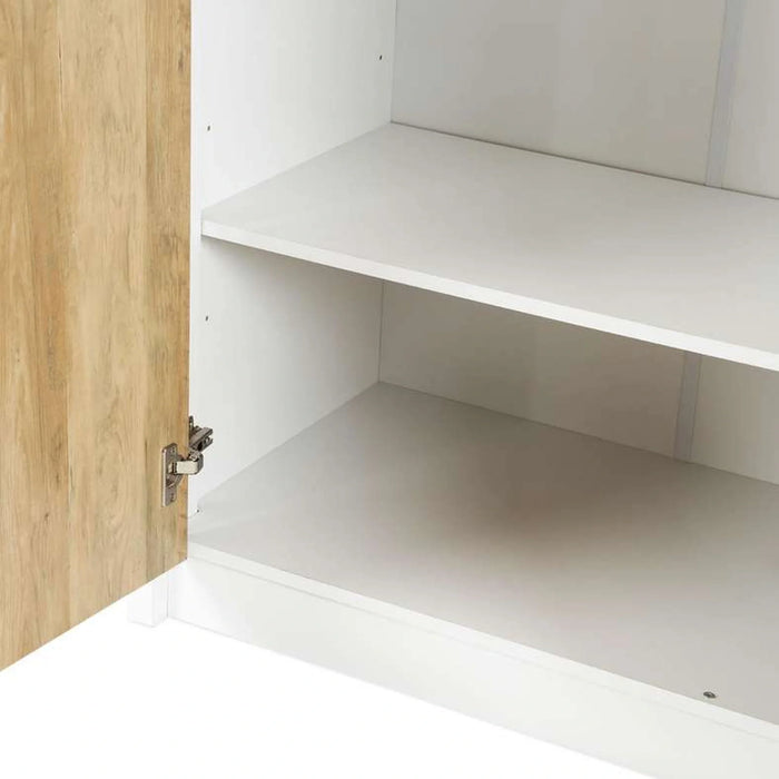 Annas Kids 3 Door Wardrobe With Mirror  - White