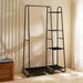 Anni Cloth Rack With 4-Shelves 100X43X168Cm - Black Pan Home
