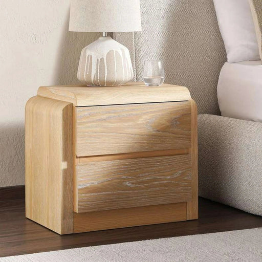 Antonio Nightstand -White Oak Pan Home