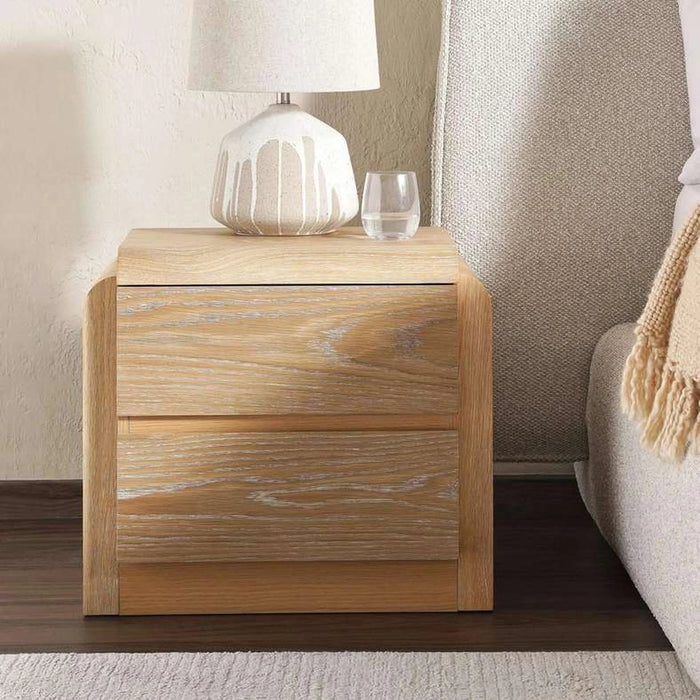 Antonio Nightstand -White Oak Pan Home