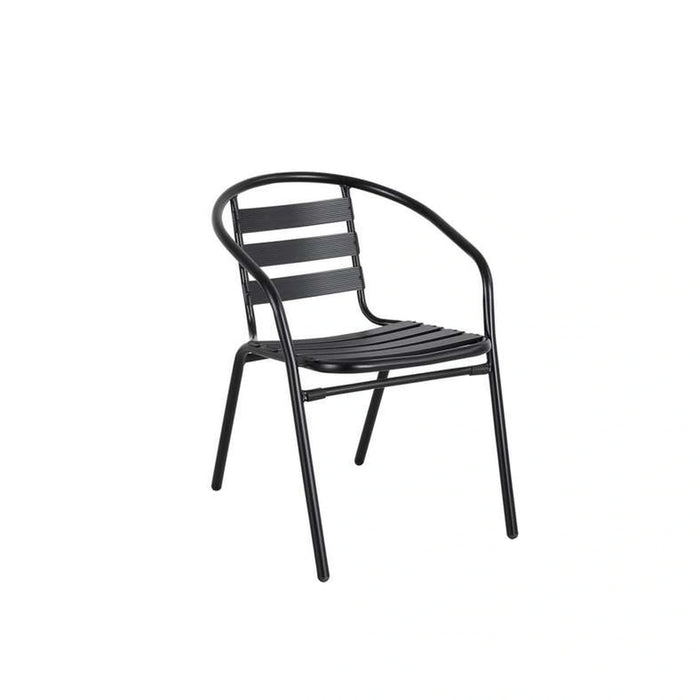 Anush Outdoor Aluminium-Steel Chair - Black