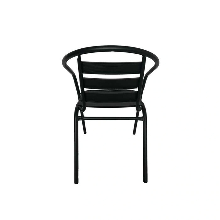 Anush Outdoor Aluminium-Steel Chair - Black
