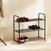 Anyday 3-Tier Shoe Rack 63X28X60Cm - Black Pan Home