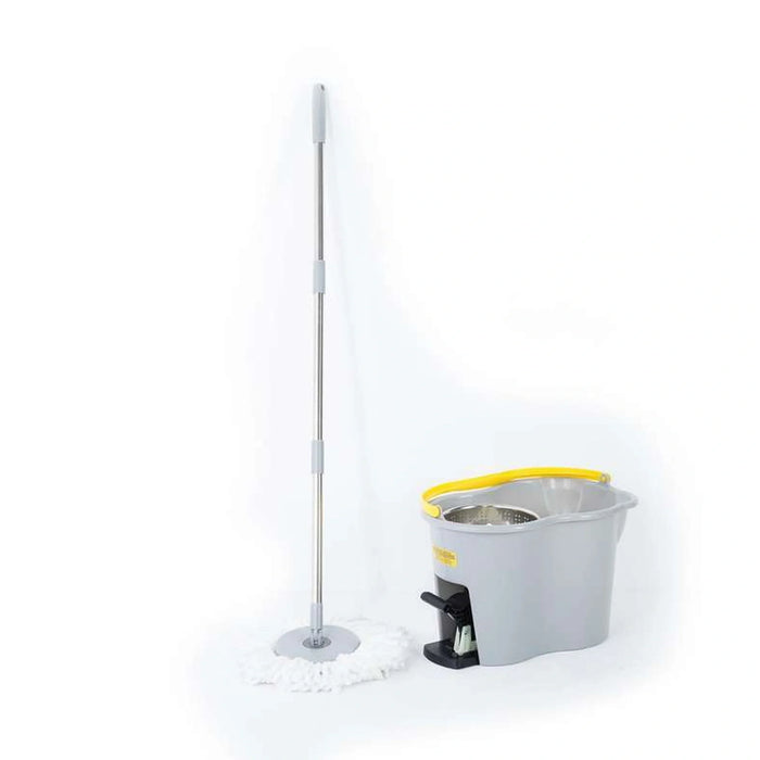 Apex 360 Degree Rotating Magic Spin Mop And Bucket Set- 44X31X 42 Cm- Grey "