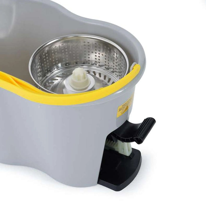 Apex 360 Degree Rotating Magic Spin Mop And Bucket Set- 44X31X 42 Cm- Grey "