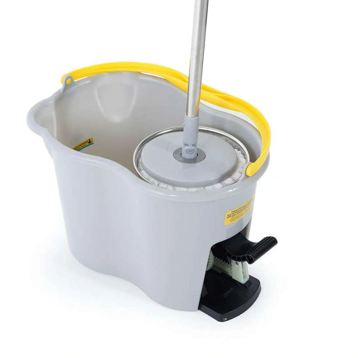 Apex 360 Degree Rotating Magic Spin Mop And Bucket Set- 44X31X 42 Cm- Grey "