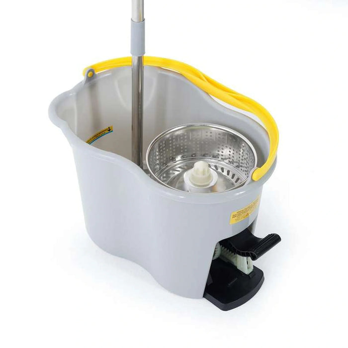 Apex 360 Degree Rotating Magic Spin Mop And Bucket Set- 44X31X 42 Cm- Grey "