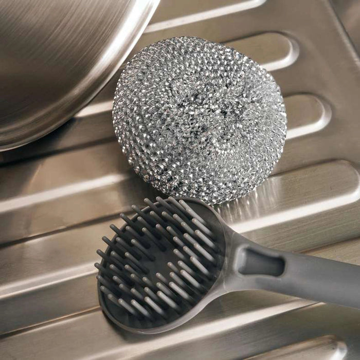 Apex Dish Brush With Stainless Steel- 6 - Grey Pan Home