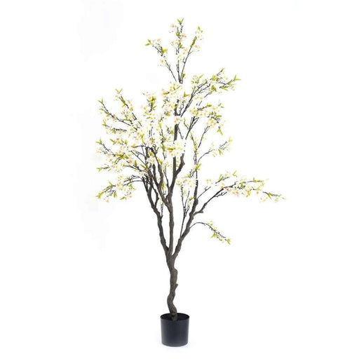 Apple Flower Tree With Pot H210Cm -White Pan Home