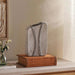 Aral Handpainted Paper Mache Decor Vase 16X8.5X26Cm - White Pan Home