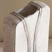 Aral Handpainted Paper Mache Decor Vase 16X8.5X26Cm - White Pan Home
