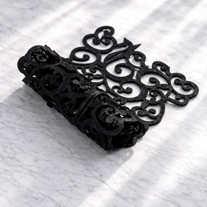 Arbena Lasercut Table Runner 30X120Cm-Black