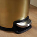 Arch Fingerprint Resistant Metal Pedal Bin 31.5X18.5X39Cm 10L - Gold Pan Home