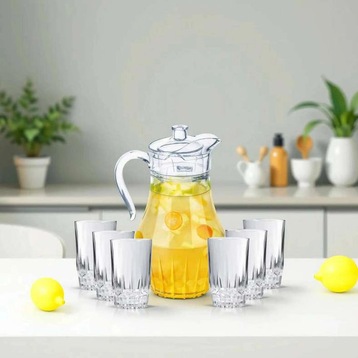 Arcopal Victoria 7-Piece Drink Set - Clear Pan Home
