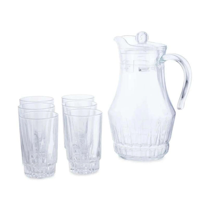 Arcopal Victoria 7-Piece Drink Set - Clear Pan Home
