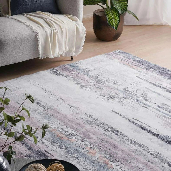 Arden Soft Touch Printed Rug 160X230Cm - Dark Blue Pan Home