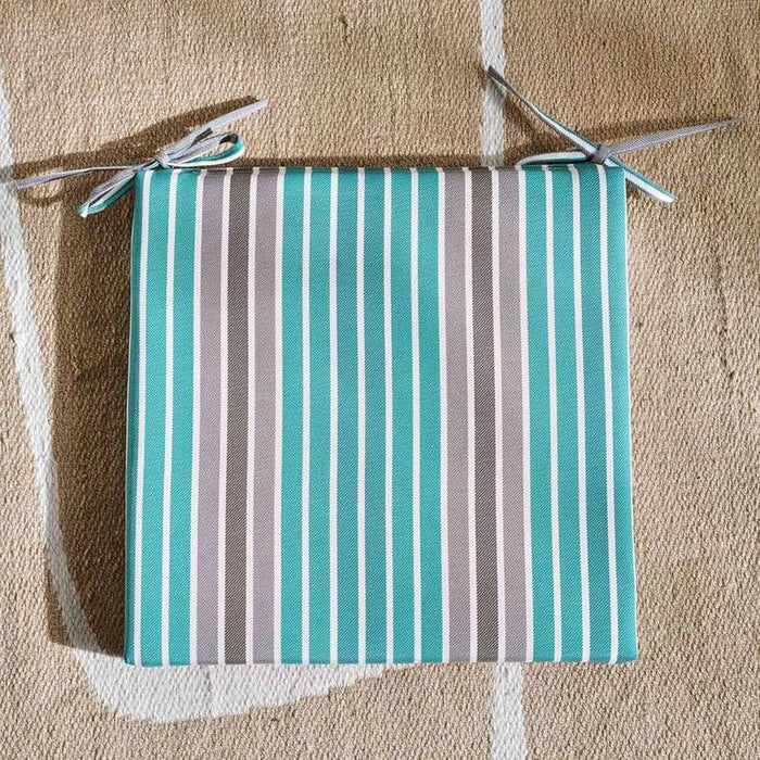 Arden Stripe Outdoor Chair Pad 40X40X5Cm - Grey