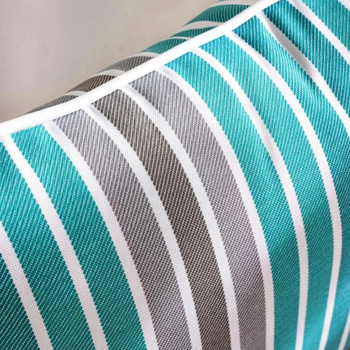 Arden Stripe Outdoor Filled Cushion 35X50Cm - Grey Pan Home