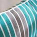 Arden Stripe Outdoor Filled Cushion 35X50Cm - Grey Pan Home